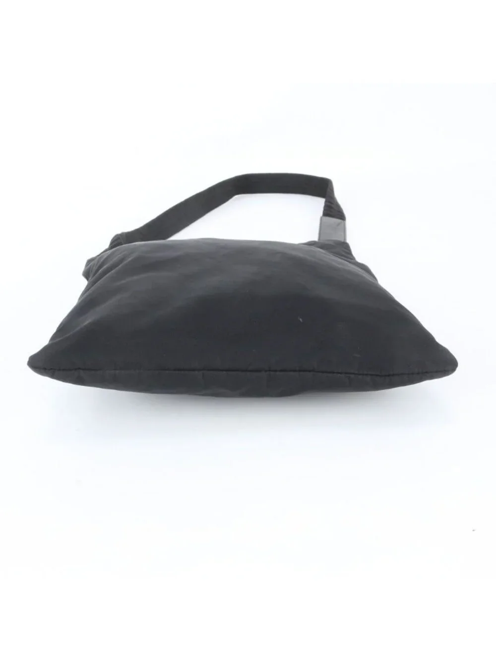 Prada Tessuto Nylon Triangle Logo Leather Shoulder Bag Crossbody Messenger